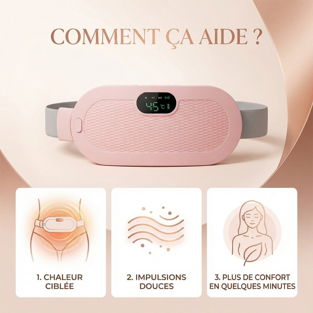 Ceinture Chauffante – Soulage les douleurs menstruelles en quelques minutes