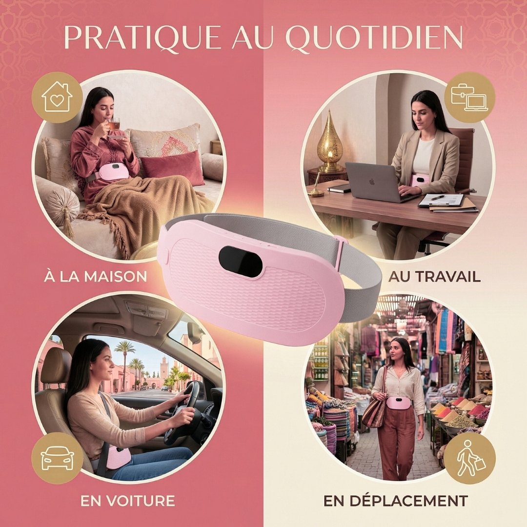 Ceinture Chauffante – Soulage les douleurs menstruelles en quelques minutes