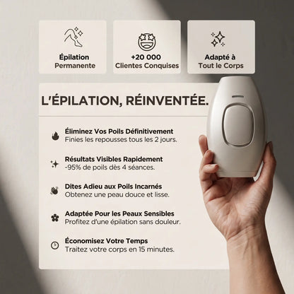 IPL PULSE • ÉPILATEUR À LUMIÈRE PULSÉE