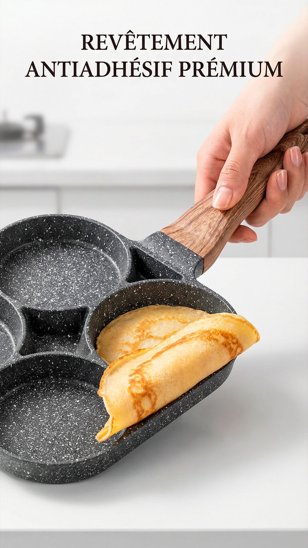 Poêle 4 Compartiments – Organisation parfaite pour vos petits-déjeuners