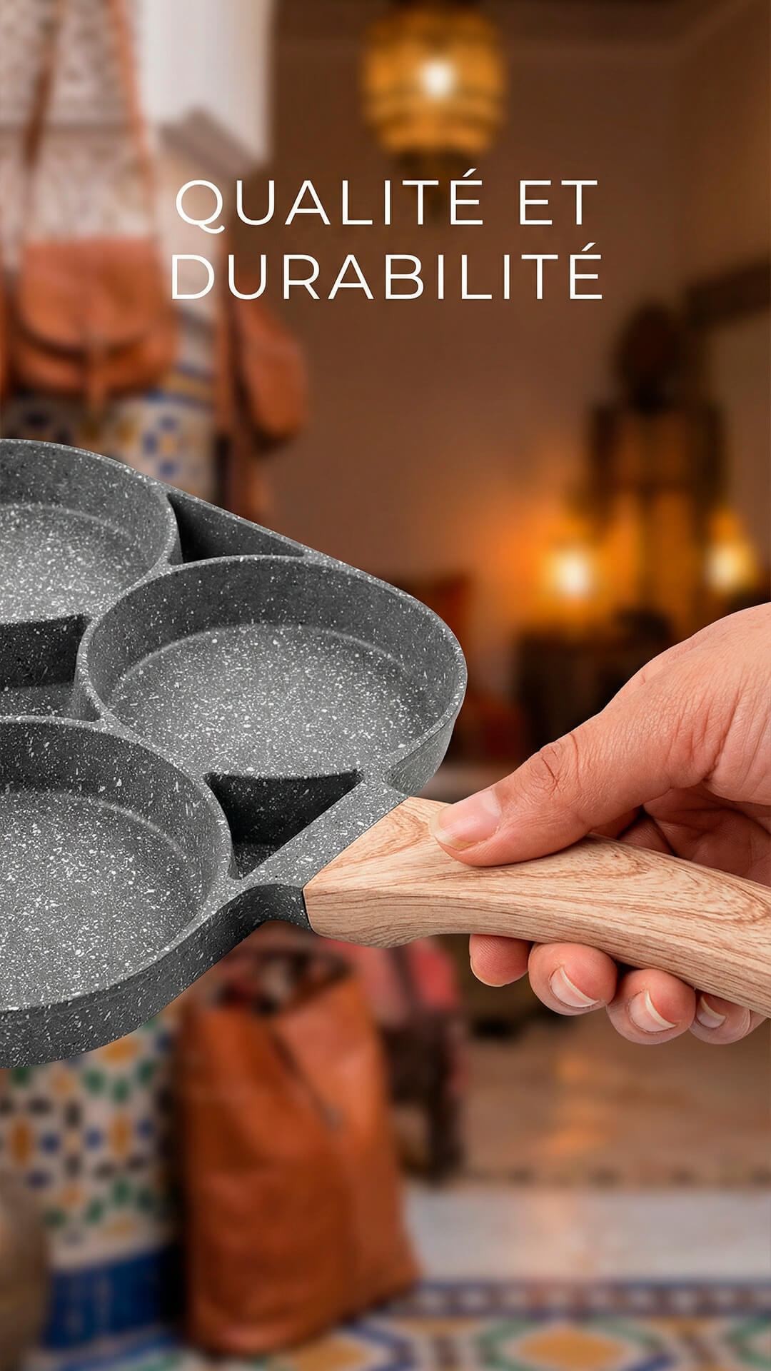 Poêle 4 Compartiments – Organisation parfaite pour vos petits-déjeuners