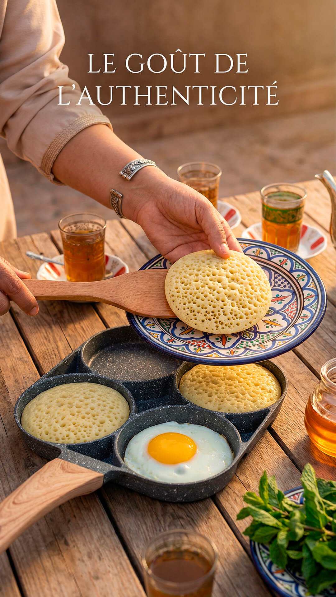 Poêle 4 Compartiments – Organisation parfaite pour vos petits-déjeuners