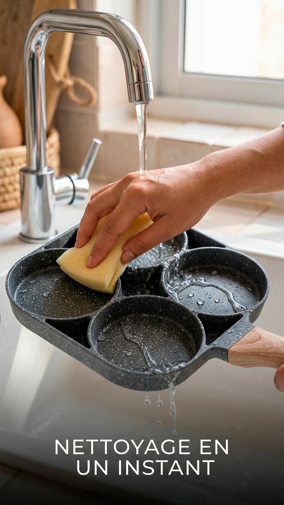 Poêle 4 Compartiments – Organisation parfaite pour vos petits-déjeuners