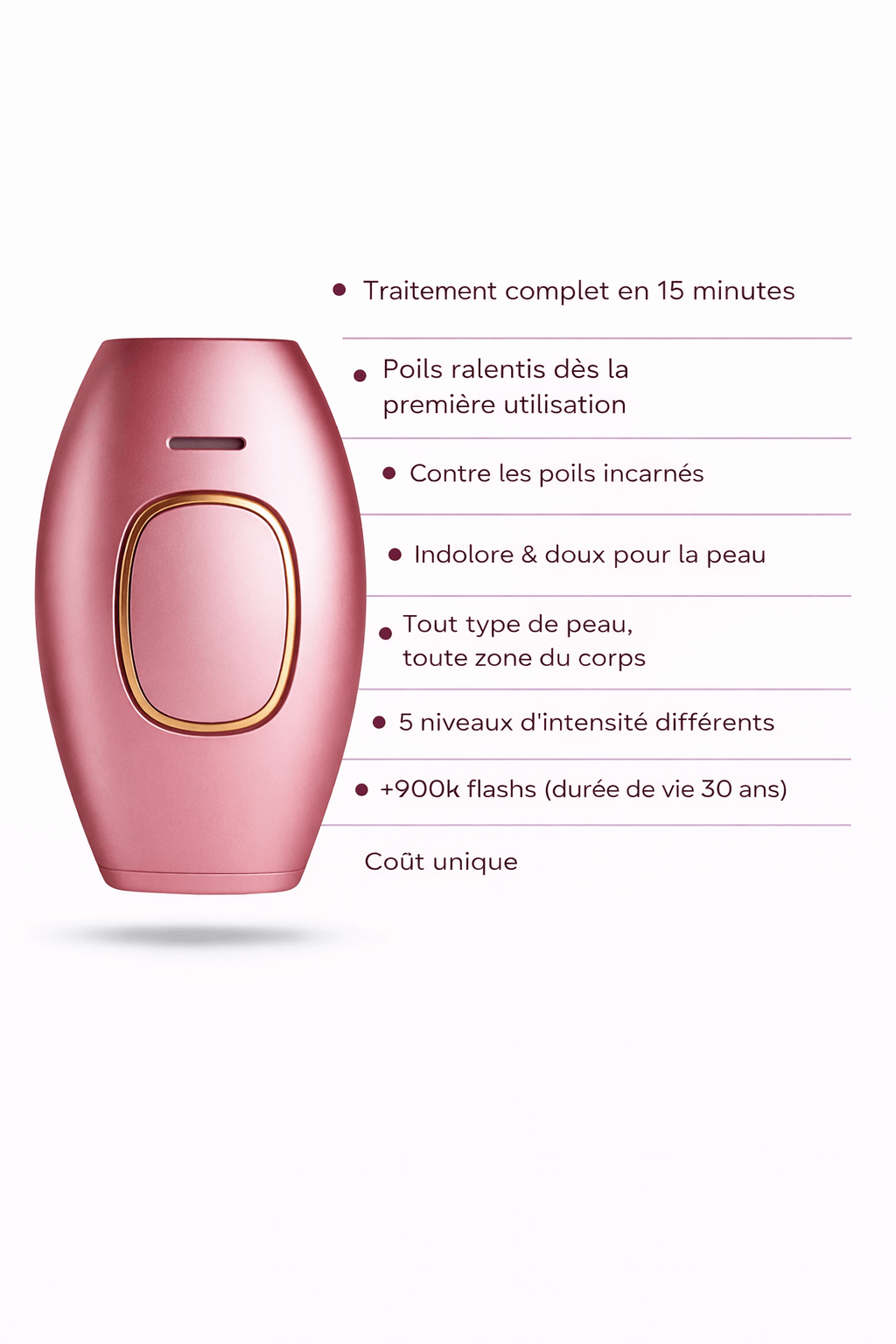 Laser IPL Domestique | Le numéro 1 contre les poils.